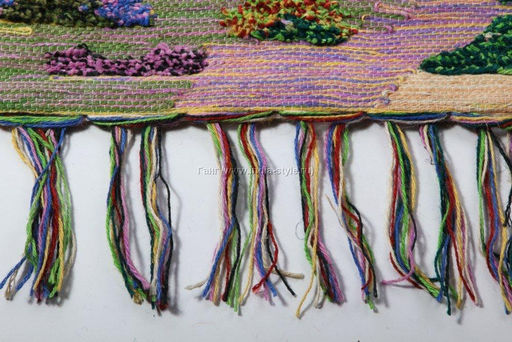 Гобелен (100*80см) состав: джут, хлопок № Гб 132 - Ганг фото 3