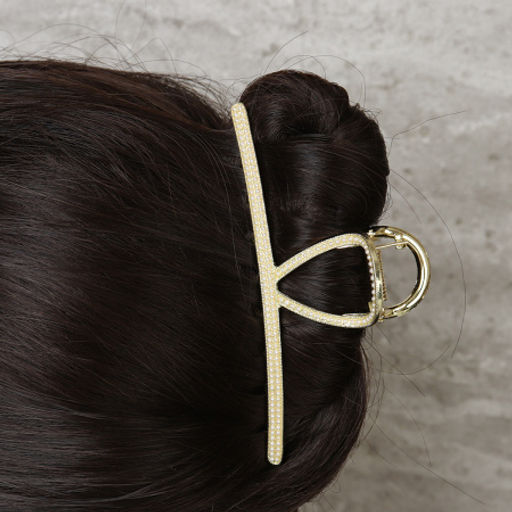 Заколка-краб для волос / XY2415-4 /уп 40/металл/золото - Галеонтрейд фото 2