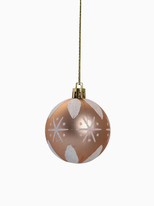 Ёлочные игрушки Мелодия ассорти люкс, шары новогодние, d=6 см, набор 24 шт., бело-золотой - Зимнее волшебство фото 18