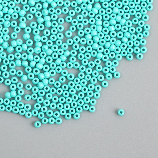 Бисер стекло 12/0 «Голубая вода», ровный №669, 450 г