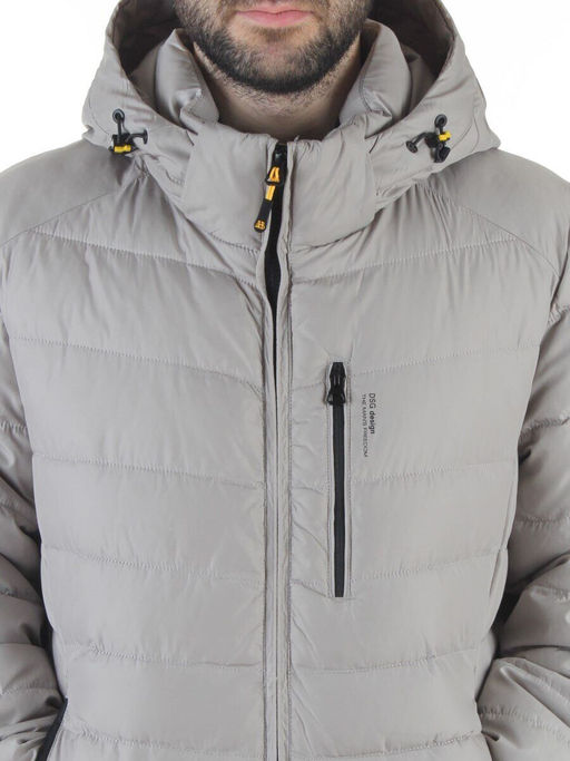 D6373 GRAY Куртка мужская зимняя (200 гр. холлофайбер)