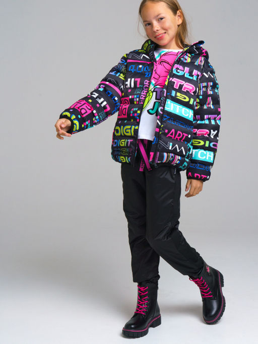 12321002 Куртка полиуретановым покрытием для девочек