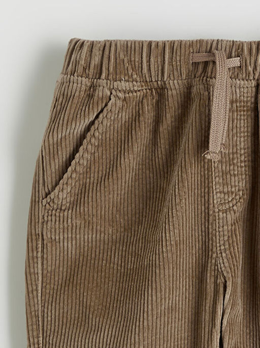 Beli Lastikli Erkek ?ocuk Kadife Pantolon