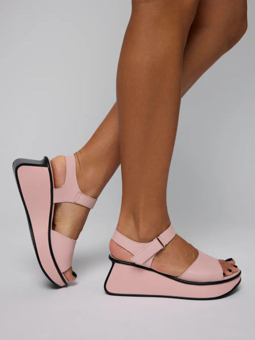Босоножки женские розовые, н/к