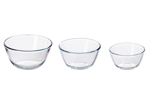 Набор 3 салатников 500 мл, 800 мл, 1050 мл, Crystal glass стекло - Elan gallery фото 7