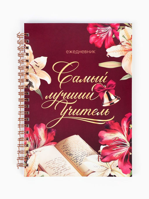 Ежедневник недатированный, А5, 60 л., мягкая обложка Самый лучший учитель