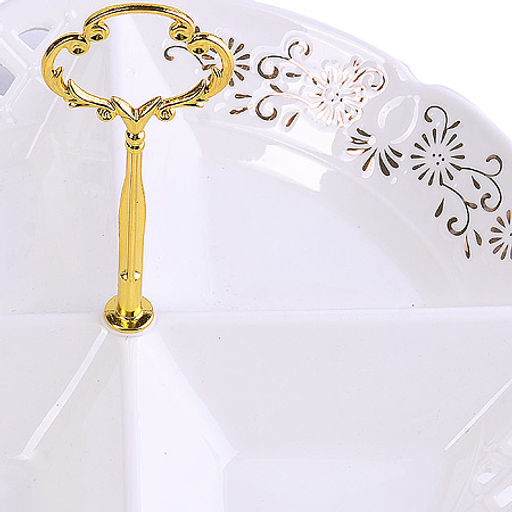 60024 Менажница 4 отдел., 27 см, фарфор LR (х12) - Mayer&boch фото 2