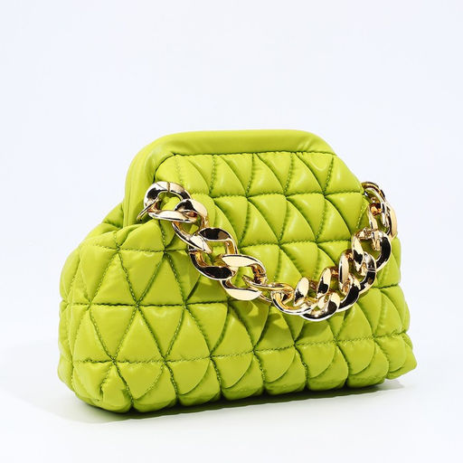 Сумка-клатч на фермуаре, цвет салатовый - Simaland фото 3