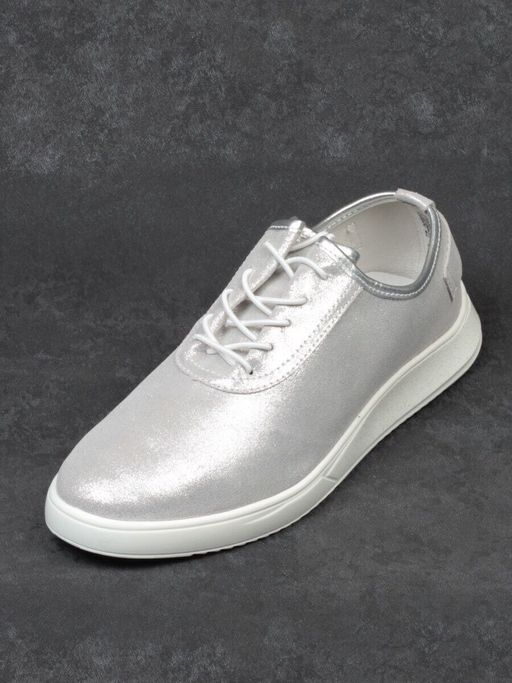 05-FDD36-2P SILVER Кроссовки женские (натуральная кожа) - Фабричный китай фото 6