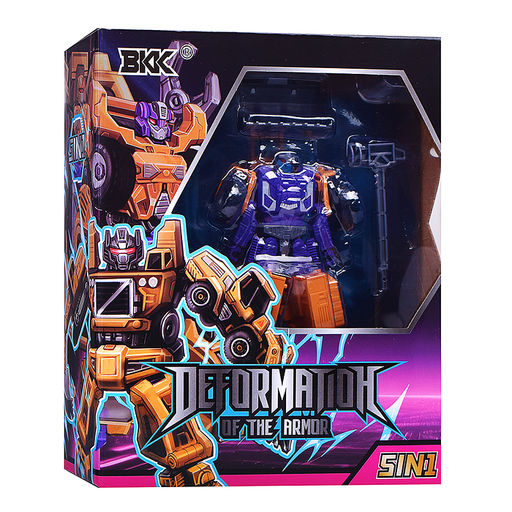 Робот трансформирующийся в спец технику, в коробке