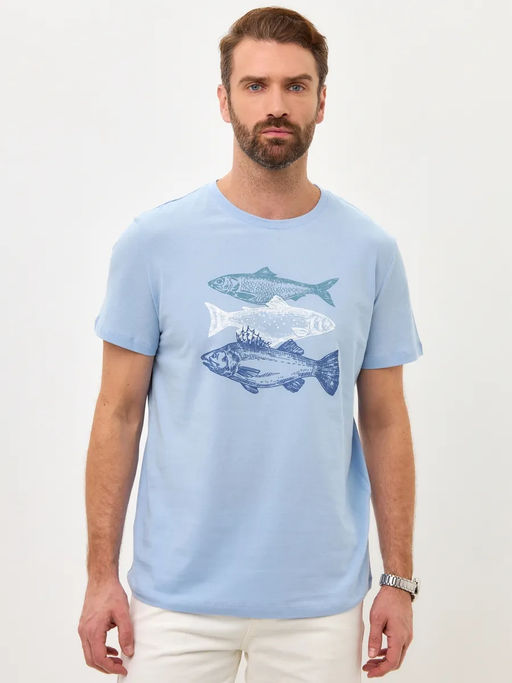 Футболка F311-06-734 grey-blue - Fine joyce фото 2