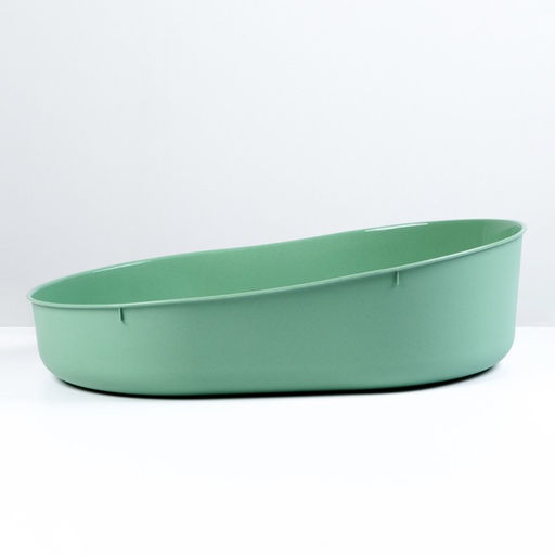 Лоток для кошек без сетки Космо 51,9 x37,8 x14 см, зеленый - Simaland фото 3