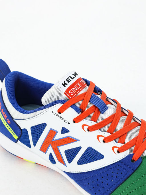 Футзалки KELME Mens Soccer Shoes (IN) (White/Green)