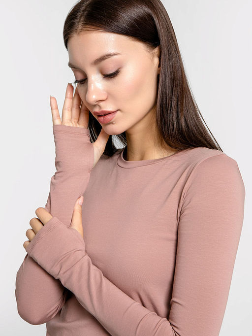 Джемпер женский в розово-бежевом цвете - Mark formelle фото 5