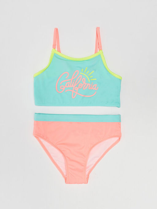 Bask?l? K?z ?ocuk Bikini