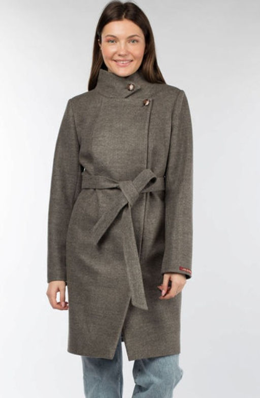 01-10259 Пальто женское демисезонное (пояс) - El podio фото 9