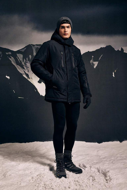 Водоотталкивающее пальто DeFactoFit с капюшоном на флисовой подкладке и на молнии  фото 3