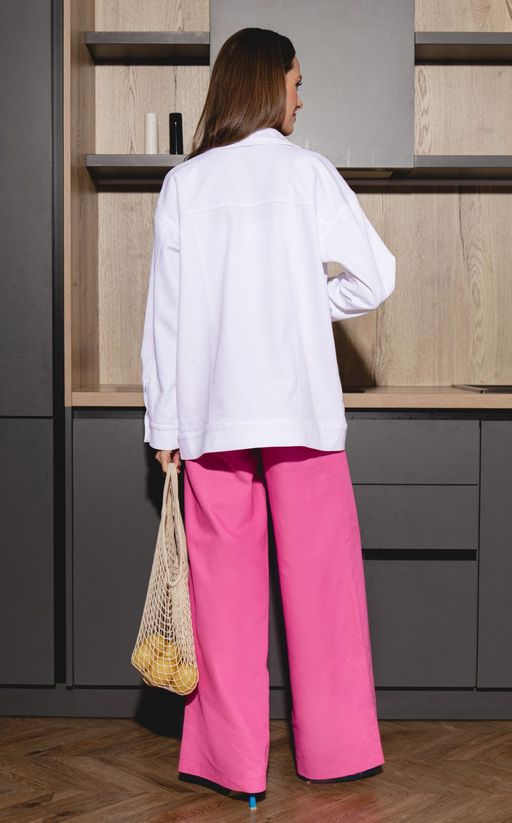 Костюм AURA 9142-170 белый + розовый  фото 4