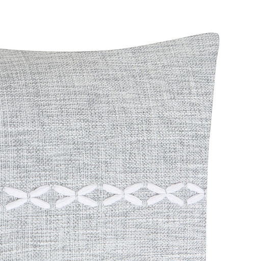 Наволочка декоративная Этель Косичка цвет серый,45х45 см полиэстер  фото 8