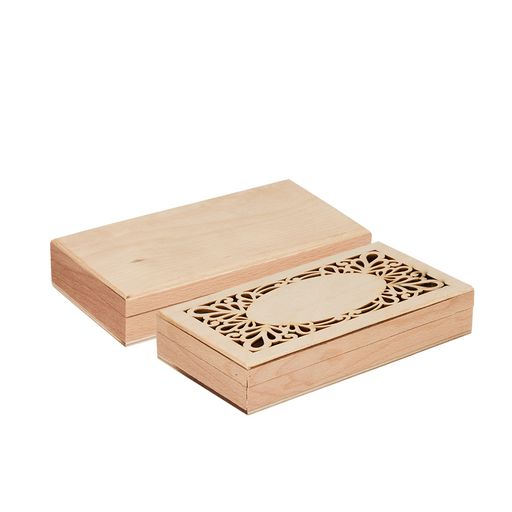 Заготовка для декорирования Mr. Carving ВД-749 Купюрница бук 19 х 10 х 3 см с резной крышкой  фото 4