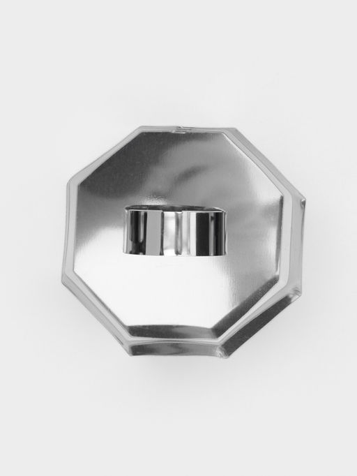 Форма для выкладки Доляна «Восьмиугольник», 7.5×4 см, с прессом, толщина 2 мм, нержавеющая сталь