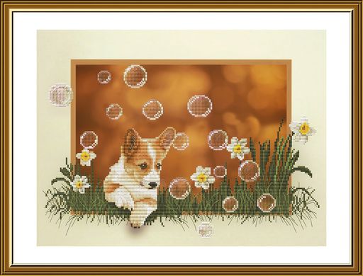 Набор для вышивания Нова Слобода СВ 4506 Корги 36 х 27 см