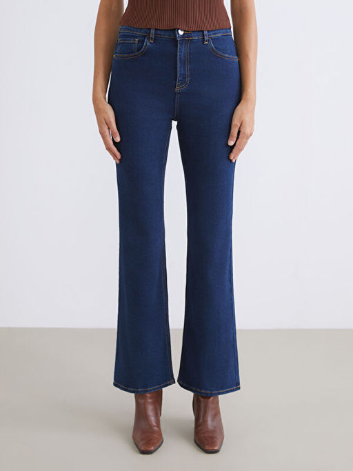 Flare Kad?n Jean Pantolon