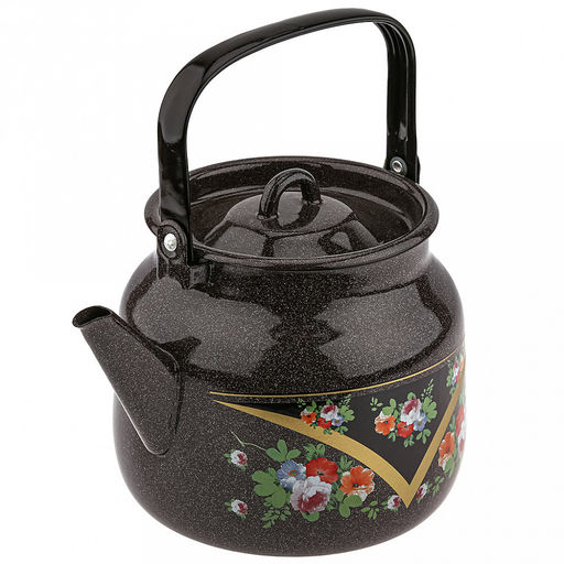 "Красава" Чайник эмалированный 3,5л, металлическая крышка (Россия)