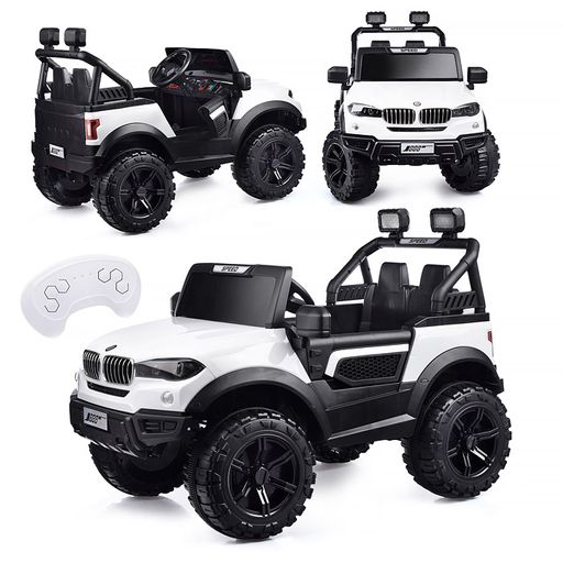 Электромобиль "Профи" на аккумуляторе, с р/у управлением, в коробке (белый)