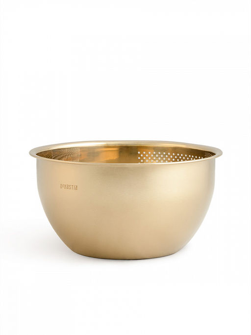 Дуршлаг 22x15x8, 3 л светло-золотистый нержавеющая сталь