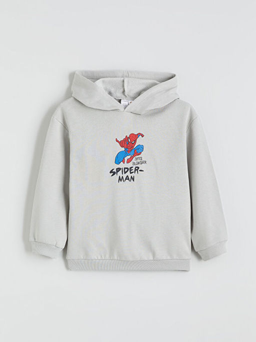 Spider-Man Bask?l? Erkek ?ocuk Kal?n Sweatshirt