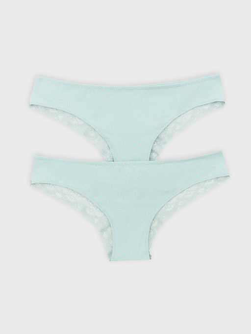 Трусы женские бразилиана (2 шт.) серые с орнаментом - Mark formelle фото 9