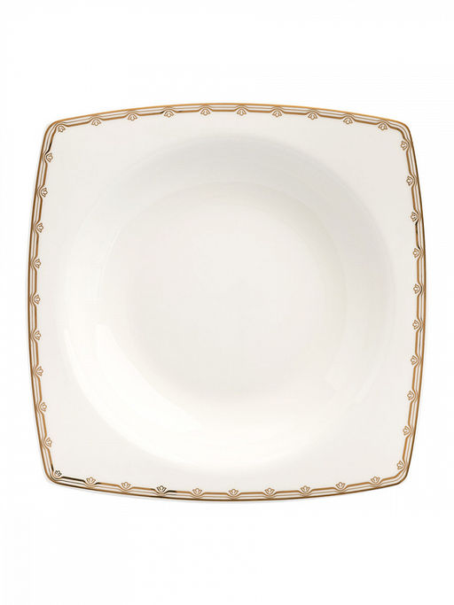 Тарелка суповая D23, 370мл белый фарфор