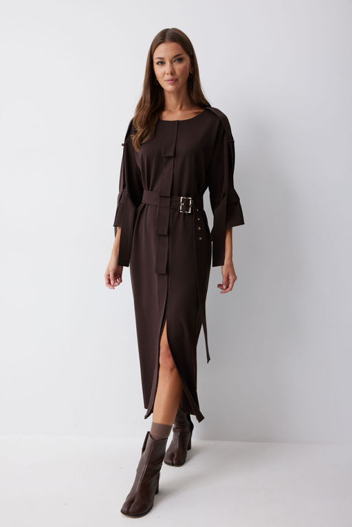 Платье LYUSHe 4212 коричневый  фото 2