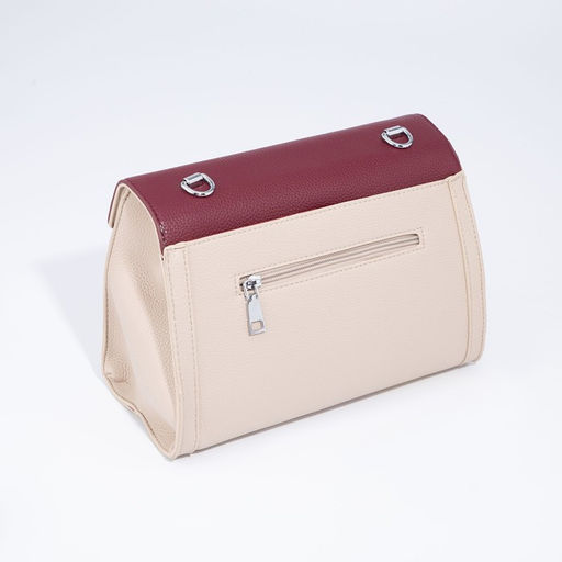 Сумка-мессенджер на клапане, цвет коричневый/бордовый - Simaland фото 2