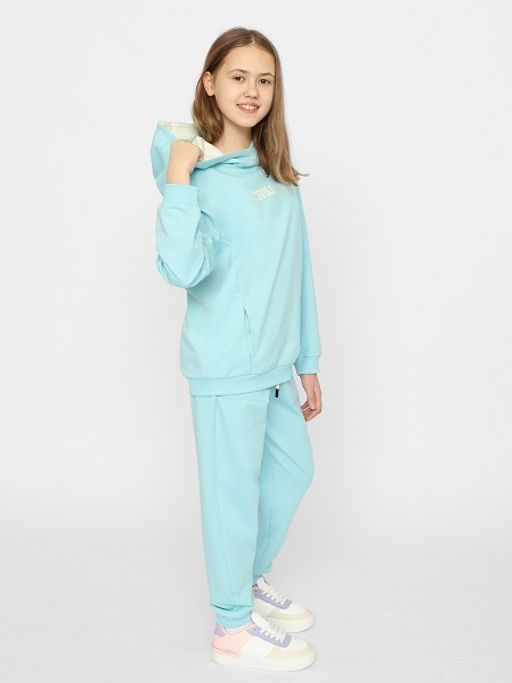 CRB wear/CSJG 63488-43-356 Толстовка для девочки,голубой/Ex.Cherubino  фото 3