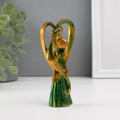 Фигурка полистоун Влюблённые в сердце, 12?6.8?3.5 см