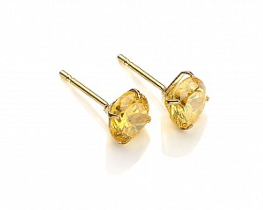 Серьги-гвоздики PR1469 -8 желтый