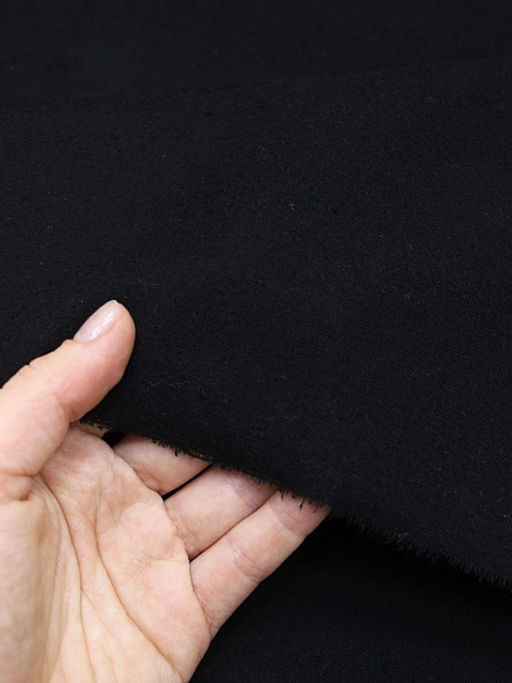 Теплый хлопок цв.Черный, ш.1.5м, хлопок-100%, 160гр/м.кв - Купава фото 2