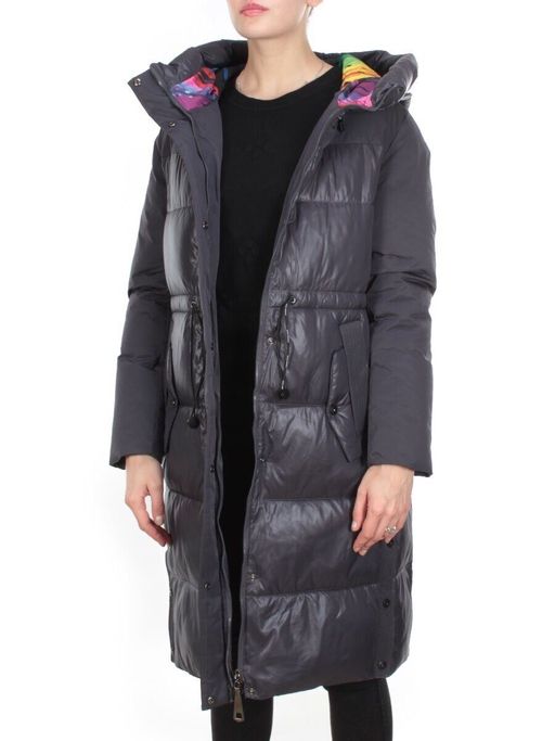 8986 DARK GRAY Пальто зимнее женское CORUSKY (200 гр. холлофайбера) - Fashion фото 9