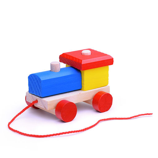 Паровозик Цветные фигурки - Щепочка фото 3