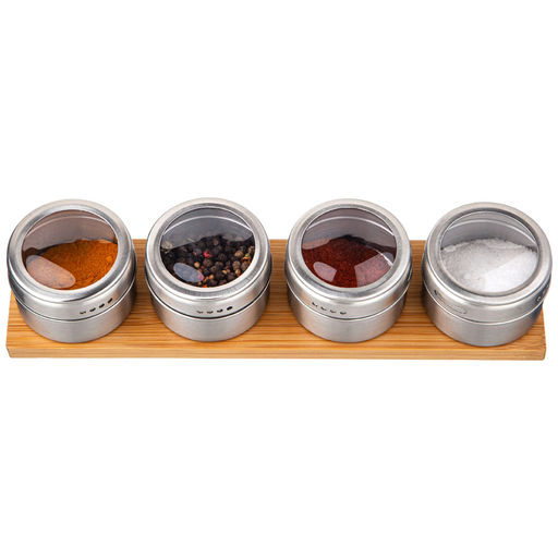 НАБОР ДЛЯ СПЕЦИЙ AGNESS 4 ПР. НА ПОДСТАВКЕ, 30Х8,5Х7СМ  фото 3