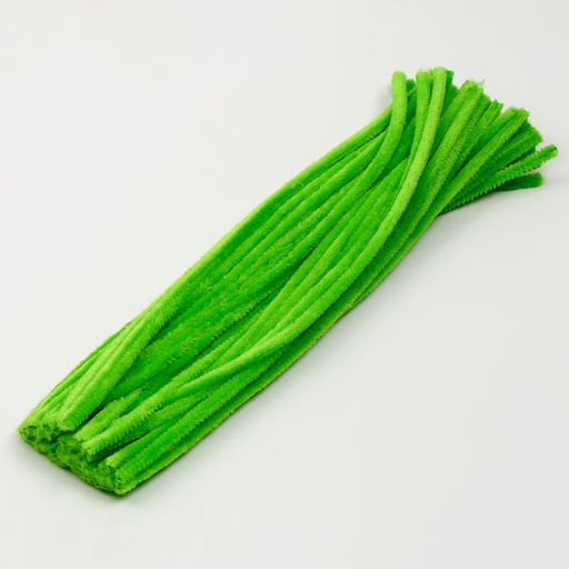 Синельная проволока, набор 50 шт., зелёная, 30 см