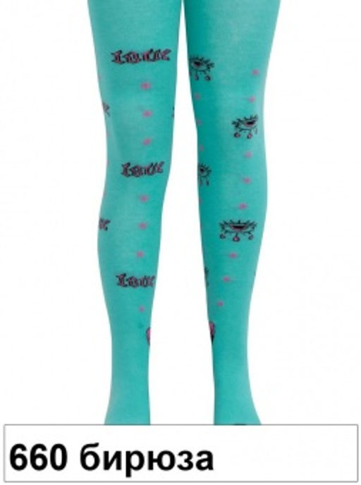 Колготки дет. HAPPIK 22С-144СП р.116-122 (20) - 660 бирюза - Conte elegant фото 2