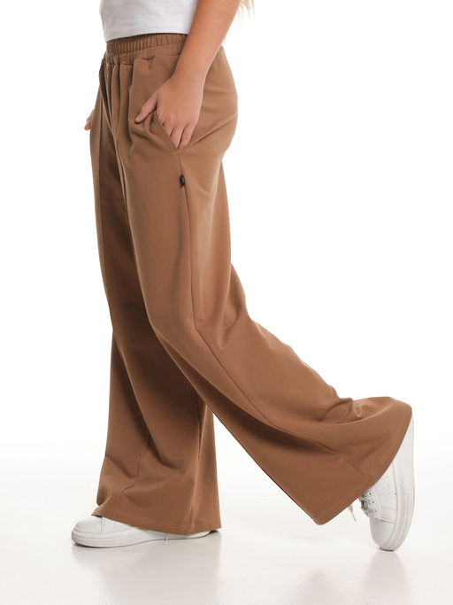 Брюки для девочки со строчкой 22-1565 шоколад - Mini maxi фото 25