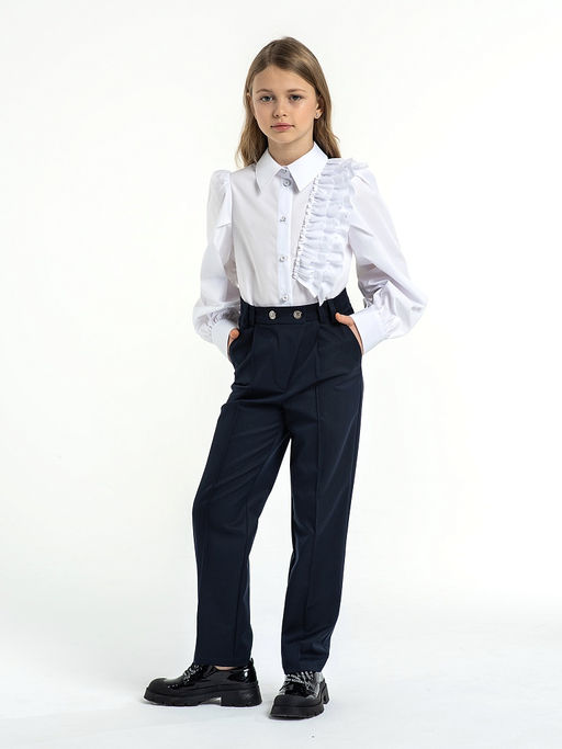 Школьные брюки для девочки Mooriposh, модель 0441