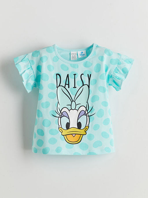 Daisy Duck Bask?l? K?z Bebek ?ortlu Pijama Tak?m?