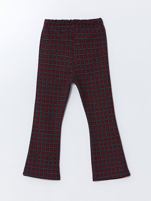 Beli Lastikli Ekose K?z ?ocuk Tayt - Waikiki фото 5