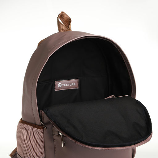 Рюкзак женский из искусственной кожи на молнии TEXTURA, цвет серый  фото 6