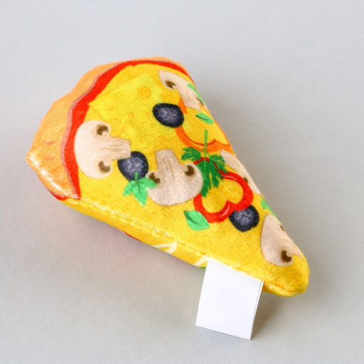 Игрушка для кошек с мятой Пицца из текстиля, 8,7х6,9 см - Пушистое счастье фото 3